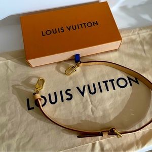 Authentic Louis Vuitton VVN Vachetta Leather Bag Strap